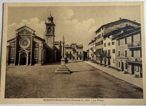 Cartolina antica bosco - cartolina,