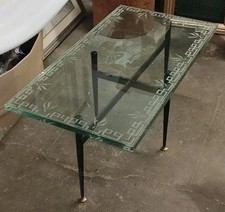Tavolino Design Anni 50 Vetro