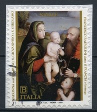 ITALIA 2019 - NATALE FRANCOBOLLO USATO SU FRAMMENTO - COME DA FOTO