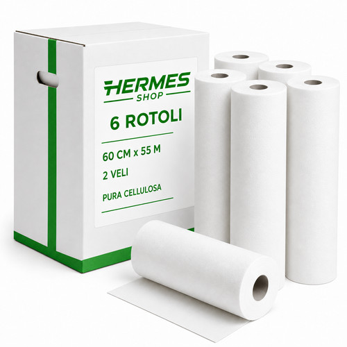 Rotoli carta lettino 60cm - 6,