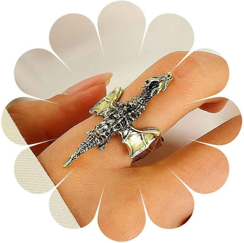 Anello vintage del drago - vintage,