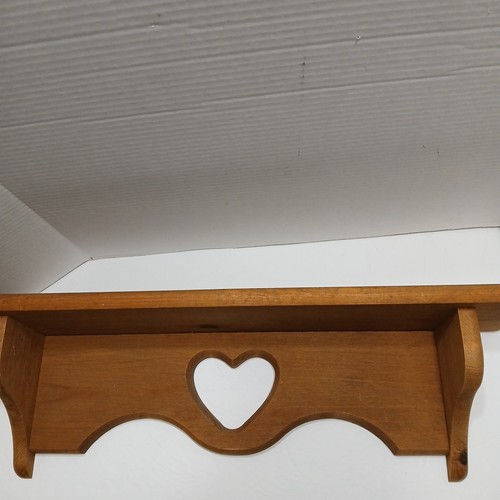 Mensola vintage legno cuore