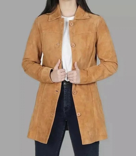 Trench cappotto donna pelle