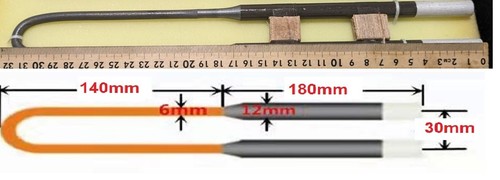 Mosi2 elemento termico 1700c - elemento,