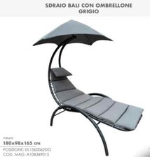 SEDIA DA GIARDINO RELAX ASSOLUTO CON BALDACCHINO MARRONE PREZZO SHOCK