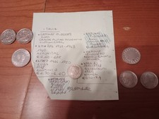 Lotto di gettoni e monete