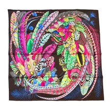 HERMES Scarf Carre 90 Plumes