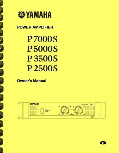 Yamaha p2500s p3500s p5000s - yamaha,