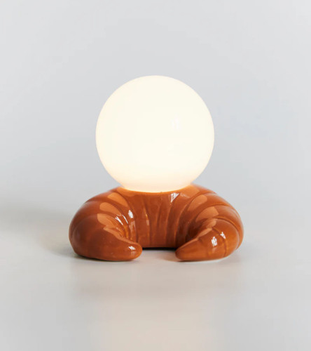 Lampada croissant led - lampada, ceramica