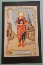 ☆ santino SAN DONNINO MARTIRE n° 421 figurina Campioni della Fede RARO 
