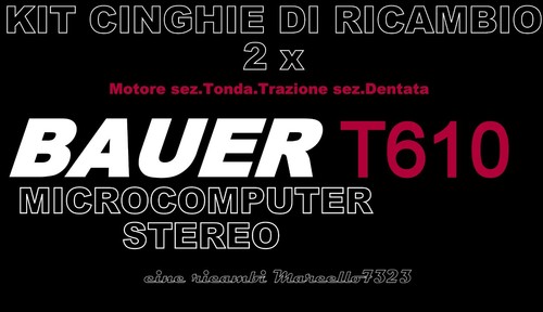 Kit cinghie ricambio - cinghie,