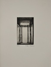 Escher, La finestra. [19]80. [Acquaforte originale firmata].