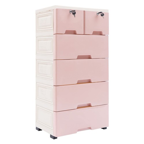 Comò rosa cassetti - comò,