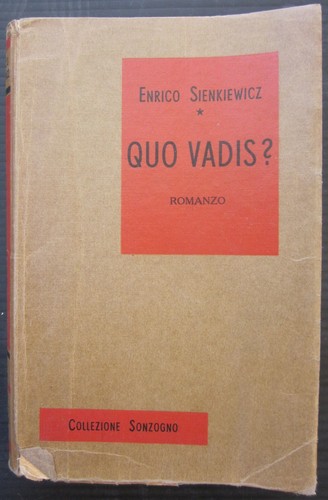 Quo vadis romanzo - vadis?,