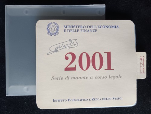 Italia 2001 unc - con, verdi