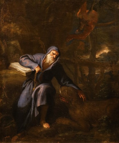 Dipinto antico tentazioni - antico, le