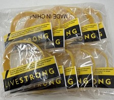 Braccialetti da polso LIVESTRONG - Lotto di 10 - Nike Lance Armstrong - Taglia Adulto