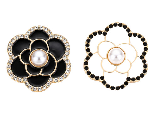 Set pezzi spilla fiore di - 2,