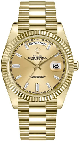 Rolex day date baguette - 40,