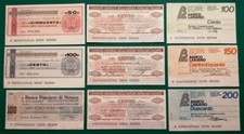 Lotto miniassegni vari - lotto,