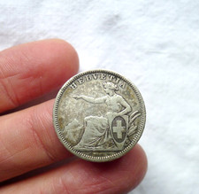 MONETA ANTICA IN ARGENTO 1 FRANCO SVIZZERO 1861 SVIZZERA