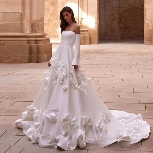 Abito sposa floreale - da,