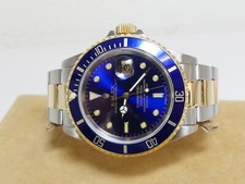 Rolex SS/18k Submariner 1991 quadrante blu. 16613 Patina serie "N"