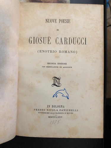 Giosue carducci nuove poesie - nuove,