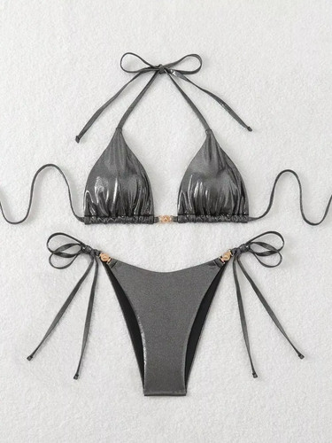 Bikini nero brillante - bikini,