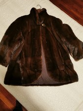 Pelliccia Di Visone Vero taglia 44-46, colore marrone