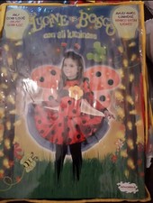 Vestito di Carnevale da coccinella con ali luminose 