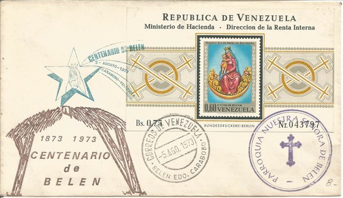 Fdc spd venezuela 1973 scott - fdc, #