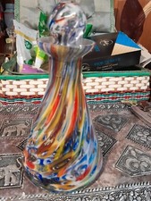 bottiglia vetro murano murrina millefiori