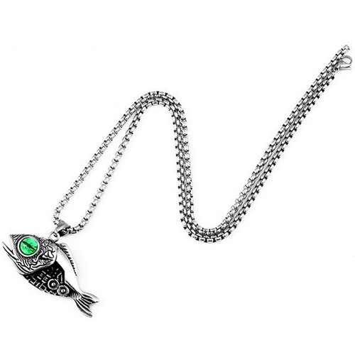 Collana pesce biomeccanico - pesce,