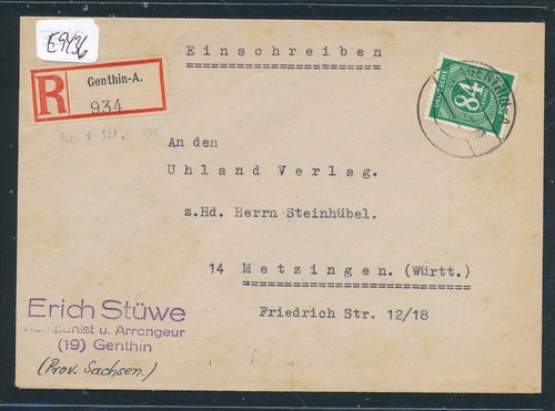 E9436 lettera reco 1946 - lettera, 1946,