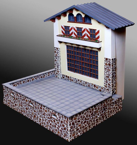 Set edificio patio berghof - set,