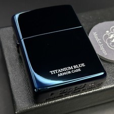 Zippo Armor Case Titanio Blu