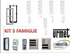 KIT CITOFONO URMET CINQUE FAMIGLIE 1150/302 CITOFONICO 5 FAMIGLIE URMET 1150/1 