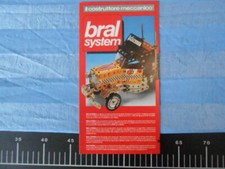 Catalogo Bral System Kit Costruttore Meccanico Vintage Brochure -K6