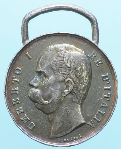 Umberto medaglia 1883 per i - i,