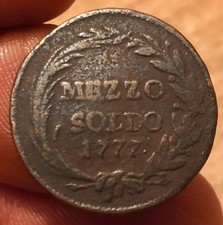 Mezzo Soldo 1777, Maria Teresa Imperatrice, Non Comune, Legg.Ondulata, Rif. 8755