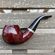 Caminetto Bent Apple Silver estate pipe