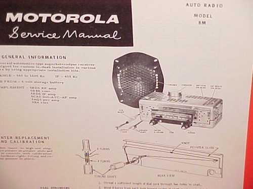1958 motorola auto - auto, am