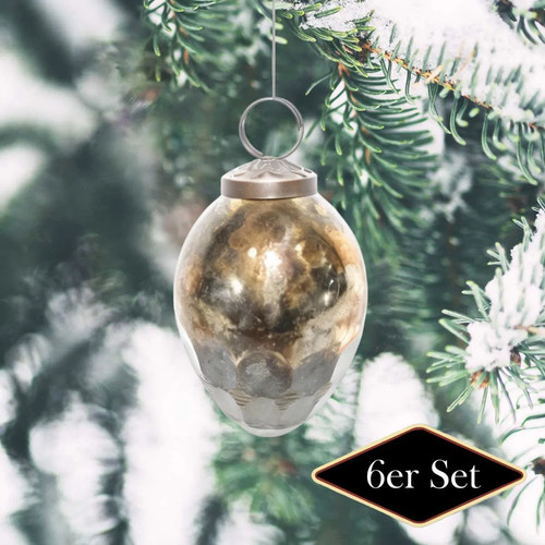 Pallina natale ovale - di,