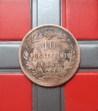 (£)   10 Centesimi 1863