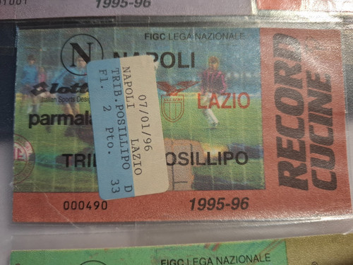 Biglietto ticket calcio napoli - calcio,