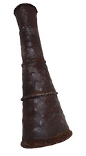Tower Design Cone Vase Bronze