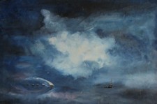 Dipinto a olio futurista