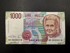 Banconota Italia 1.000 Lire (Montessori) Vintage 1990-2001
