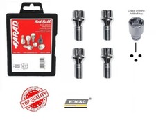 Serie 4 Bulloni Perni Antifurto Ruota Cerchi in Lega per Smart Forfour 453